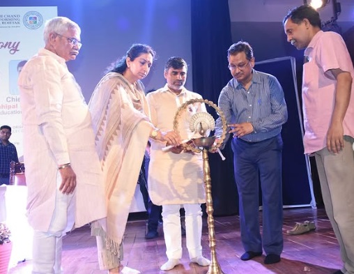 Education Minister Mahipal Dhanda1