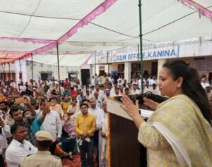 Today I inaugurated and laid the foundation stone for various development works in Block Kanina of District Mahendragarh.
