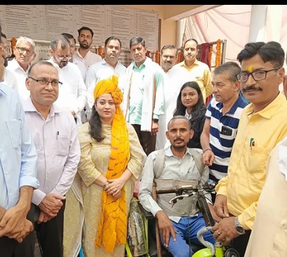 Today I inaugurated and laid the foundation stone for various development works in Block Kanina of District Mahendragarh.