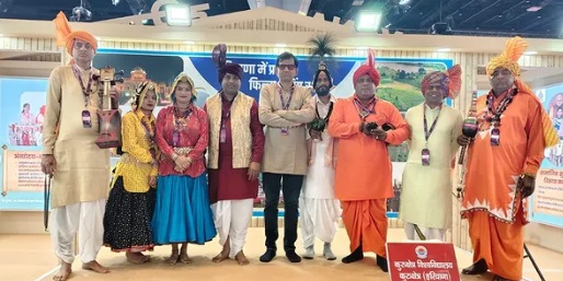 Pavilion set up by Haryana