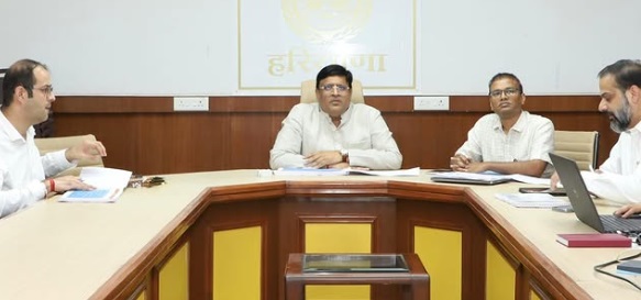 Haryana's Urban Local Bodies, Revenue and Disaster Management and Civil Aviation Minister Vipul Goyal