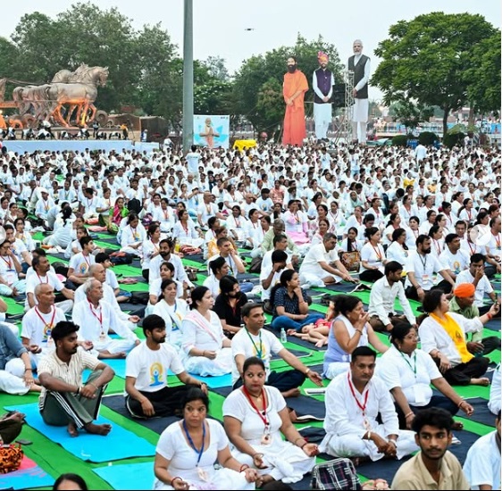 On the auspicious occasion of International Yoga Day in Kurukshetra