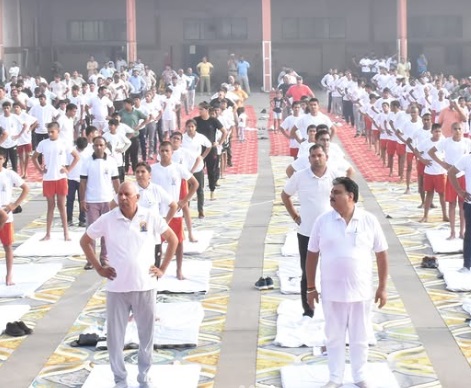 On the auspicious occasion of International Yoga Day in jhajhar