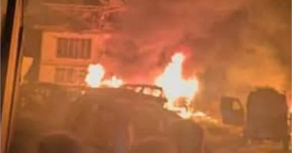 CCTV में कैद भयावह ब्लास्ट